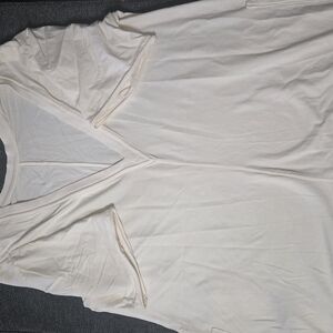White V-Neck T-Shirt